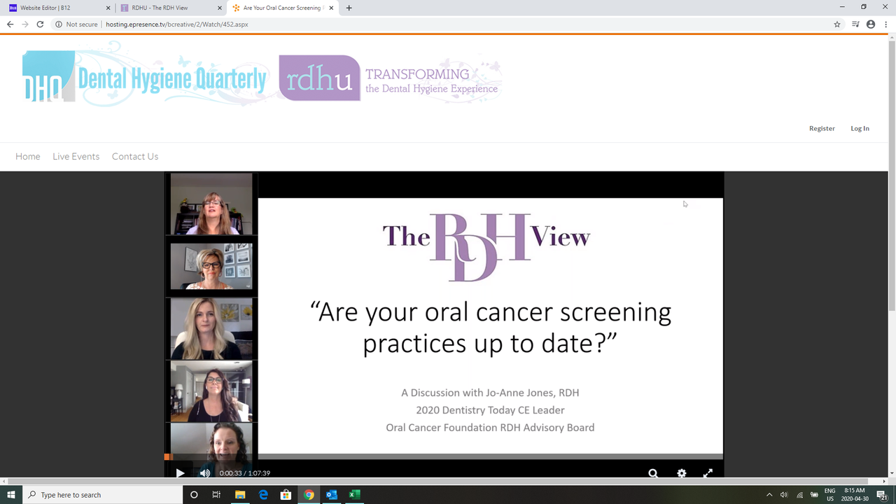 Are Your Oral Cancer Screening Protocols up to Date?