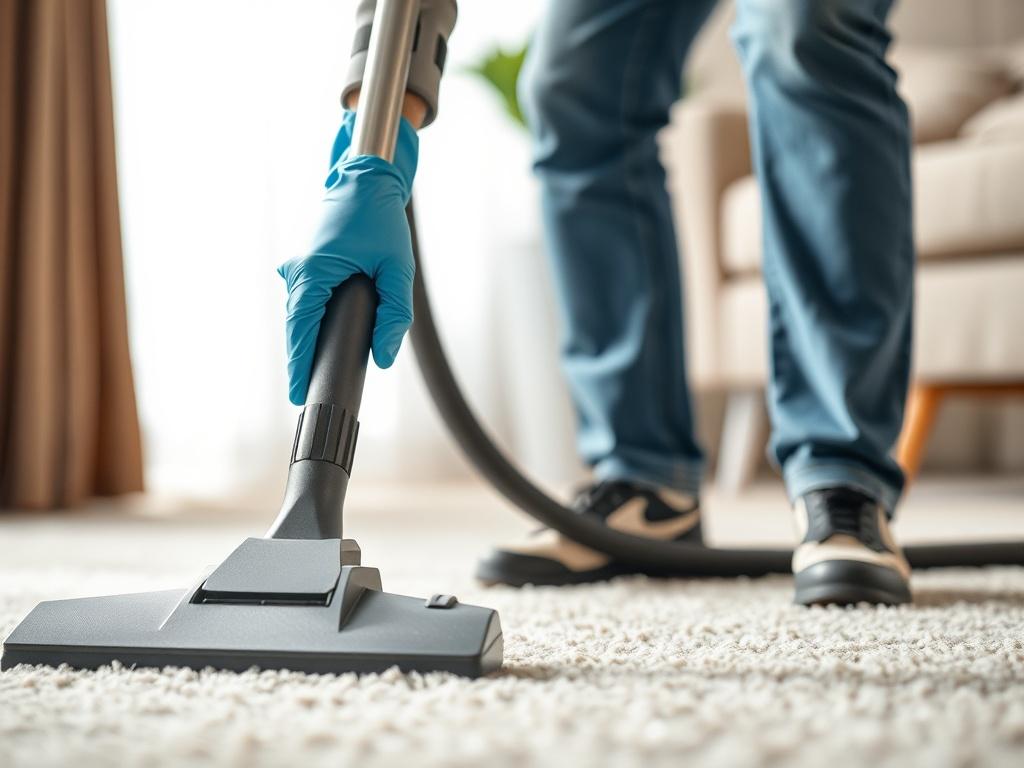 A hyper realistic close up shot of a professional cleaner