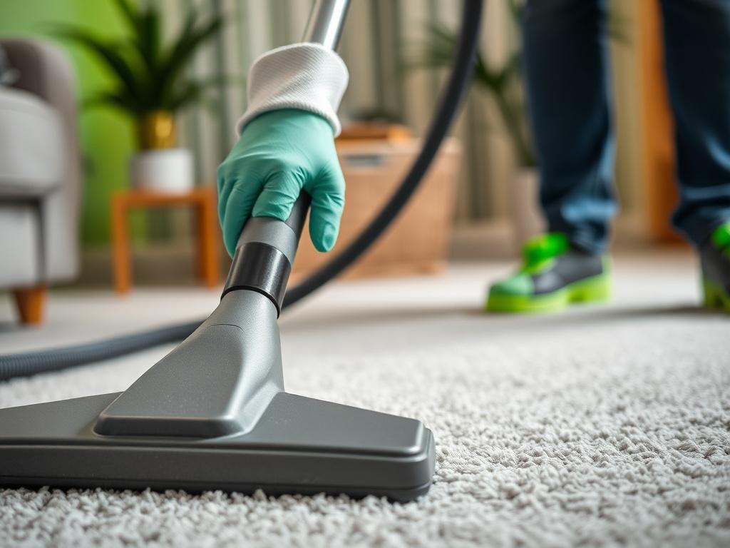 A hyper realistic close up shot of a professional cleaner