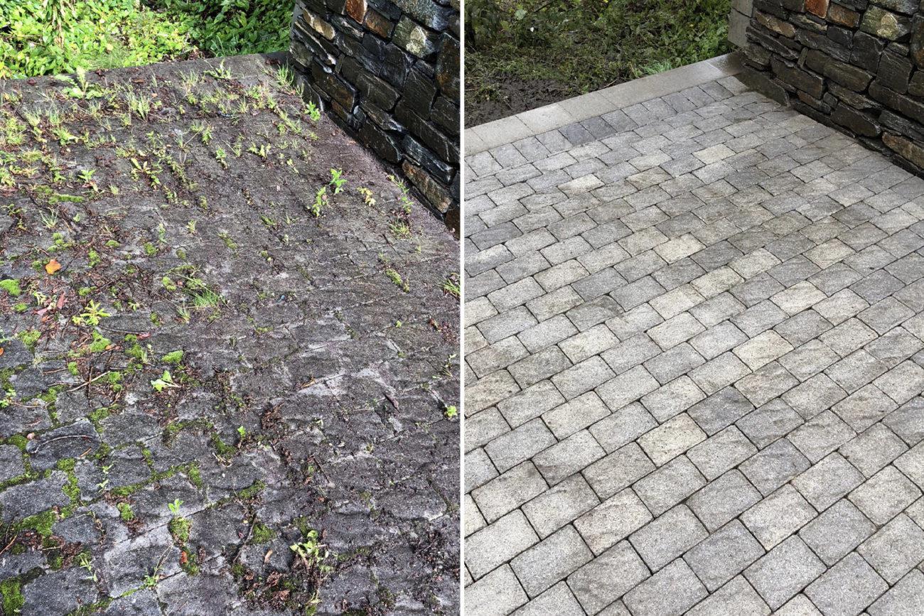 Vasking ved bruk av høytrykkspyler i Bergen. Ung uteservice hjelper deg med hagen, ta kontakt i dag. Raskt, ryddig og rimelig.