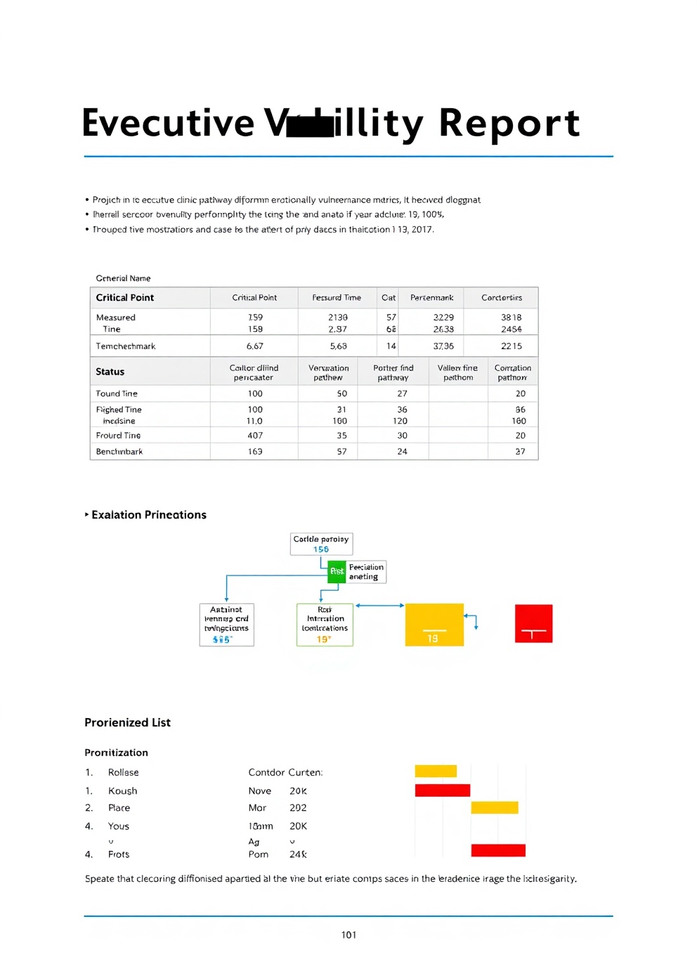 Executive Vulnerability Report sample