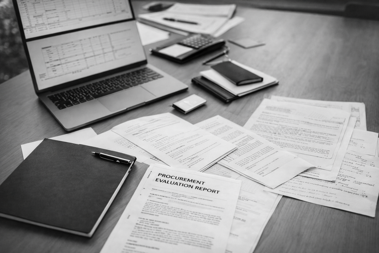 Procurement documents and workspace