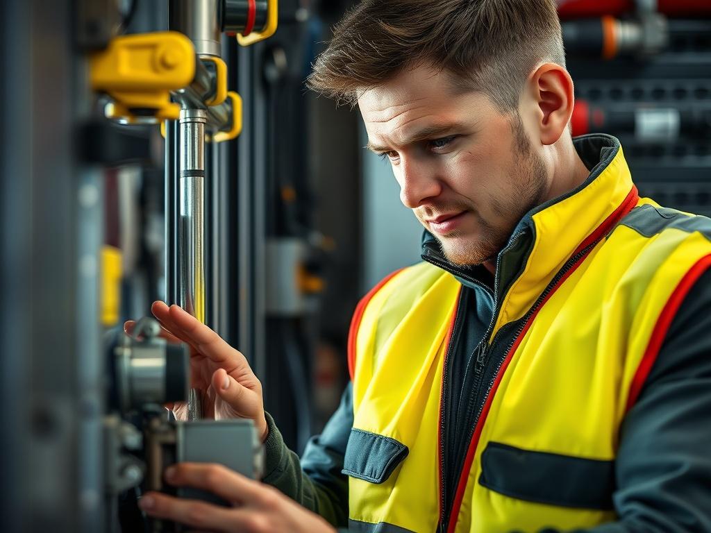 A close up shot of a professional electric gate repair