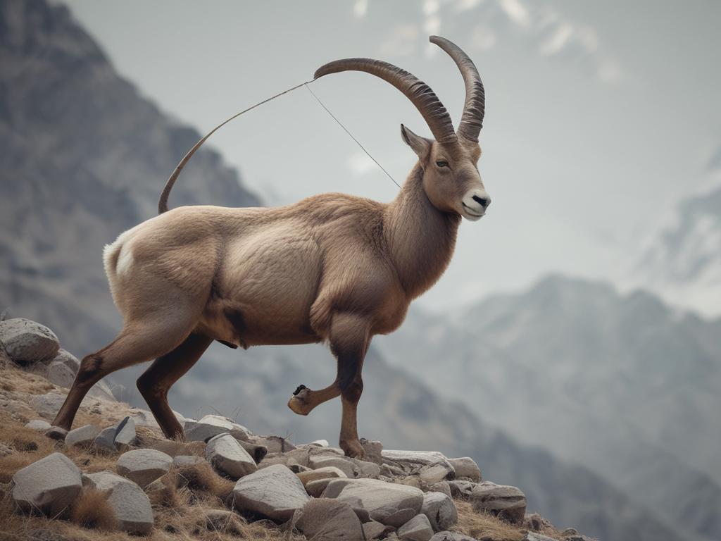 Mid Asian ibex, hunting, Kyrgyzstan, adventure, mountains