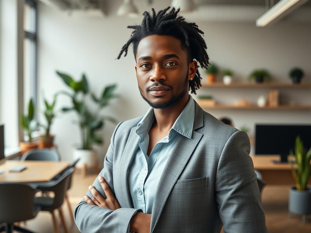 **AI Image Generation Prompt:**

Create a highly detailed, realistic high-resolution photo that embodies the theme of "Healthcare Isn't the Only Industry Facing Staffing Shortages — Here's What SMBs Can Do." The composition should be simple and clear, focusing on a single subject that embodies the essence of staffing solutions in small businesses.

**Subject Matter:** Feature a diverse small business owner or manager standing confidently in their office environment. They should exhibit an expression of dete