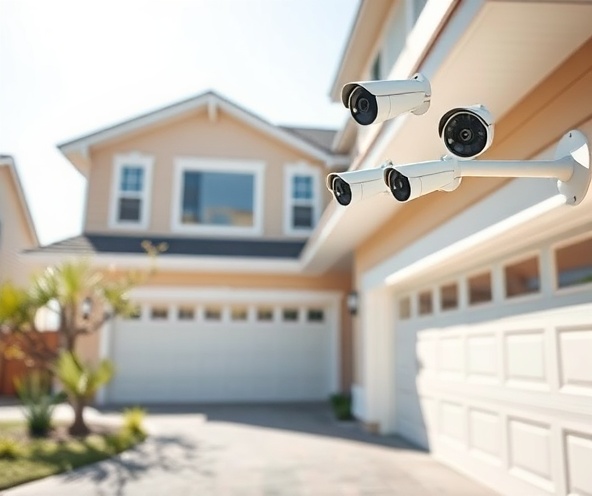 Professional residential security camera installation in Dallas Fort Worth home with HD/4K cameras