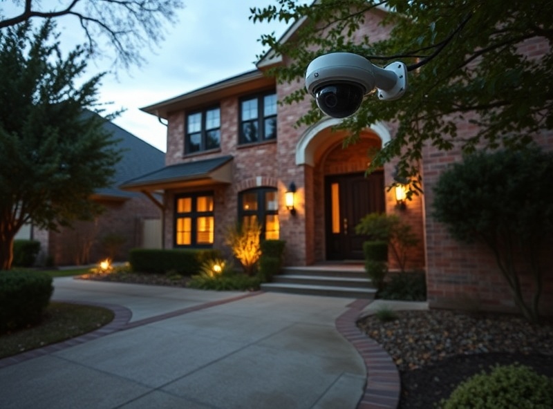 Dallas neighborhood with professional security camera installation and 24/7 monitoring