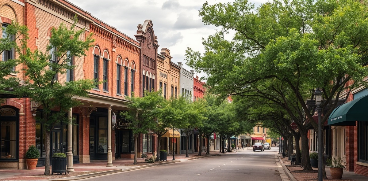 Downtown Grapevine Texas business district - Professional security camera installation in Grapevine