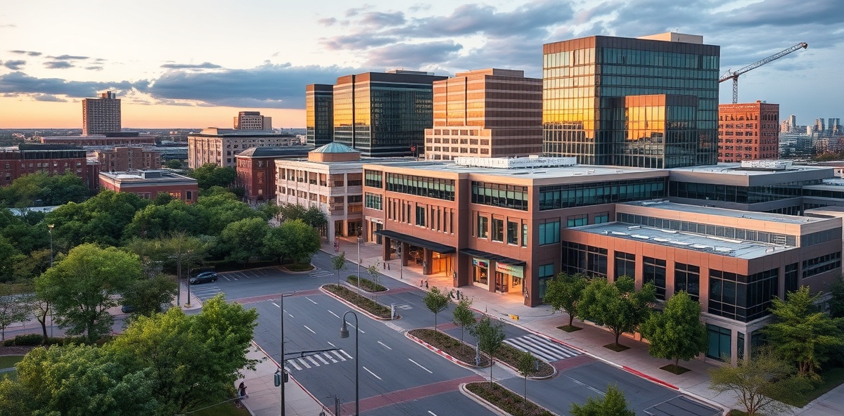 Downtown Plano Texas business district - Professional security camera installation in Plano