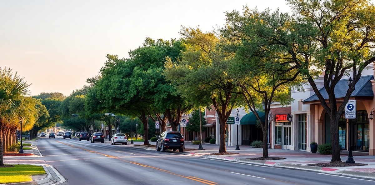Downtown Bedford Texas business district - Professional security camera installation in Bedford