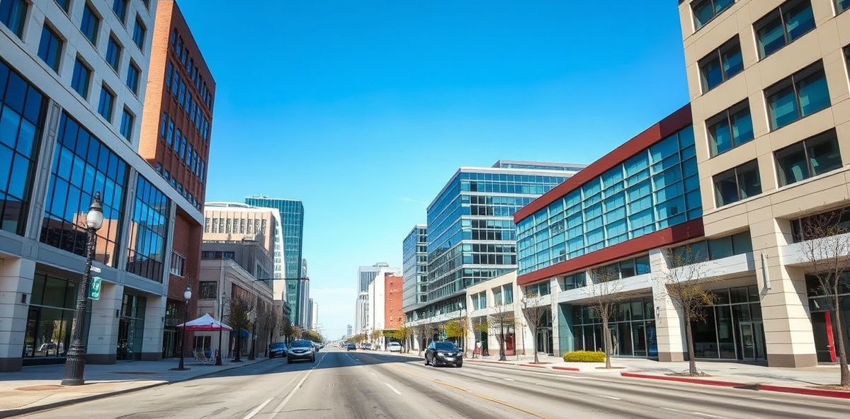 Downtown Arlington Texas business district - Professional security camera installation in Arlington