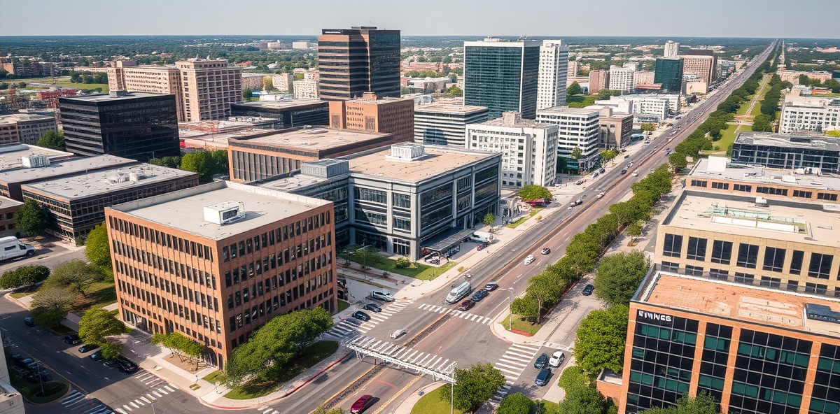 Downtown Irving Texas business district - Professional security camera installation in Irving