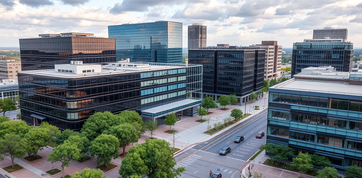 Downtown Richardson Texas business district - Professional security camera installation in Richardson