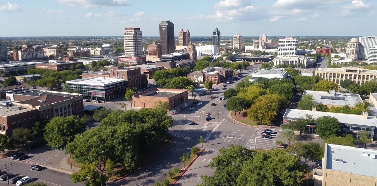 Downtown Garland Texas business district - Professional security camera installation in Garland