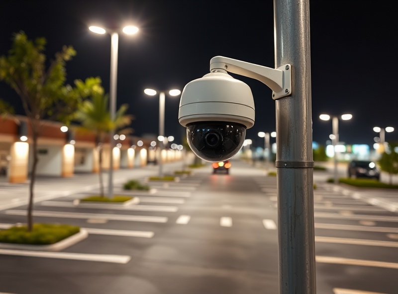 Residential home with professional security camera system