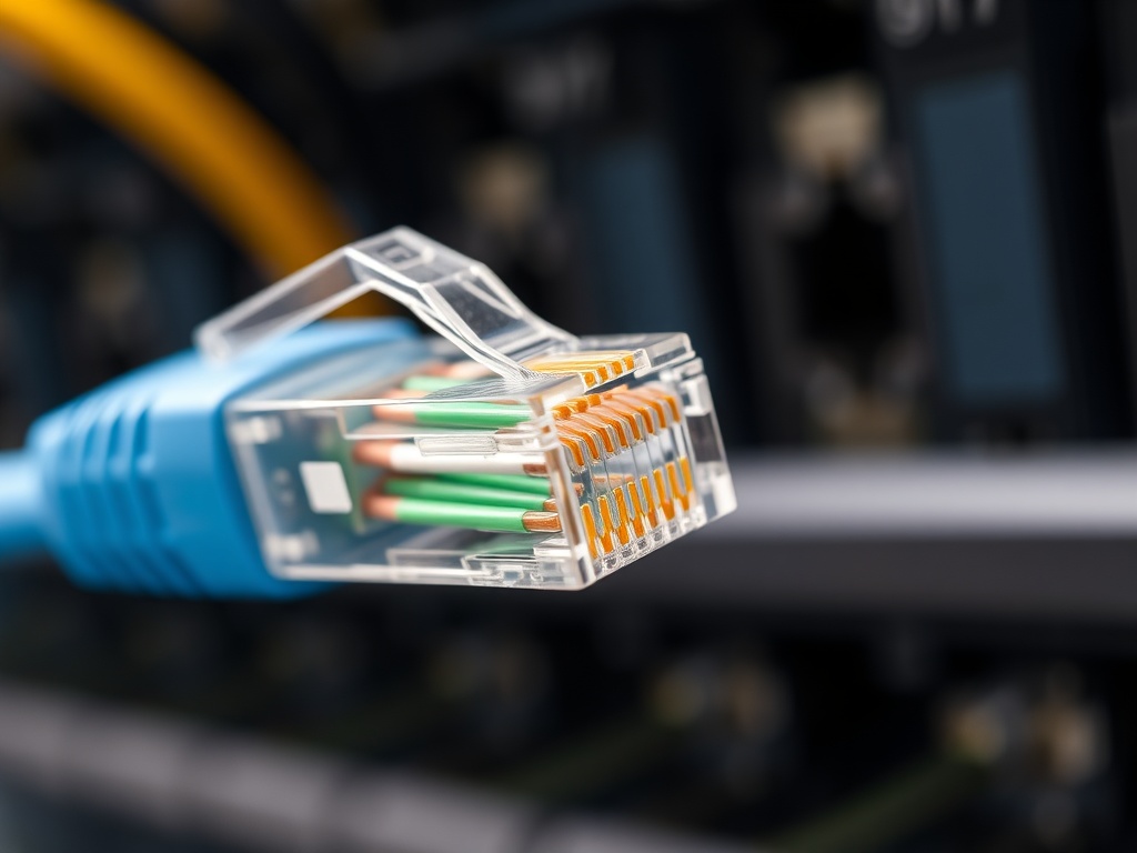 Professional camera equipment and network cabling CAT6 PoE installation home security