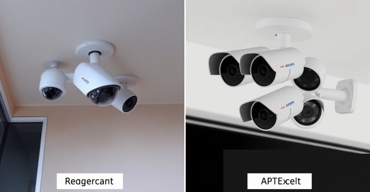 Comparison of old analog CCTV camera to modern IP camera technology