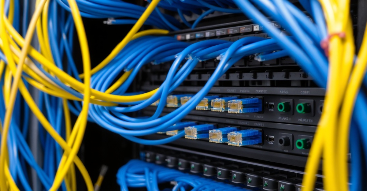 Professional cable tray organization for network infrastructure