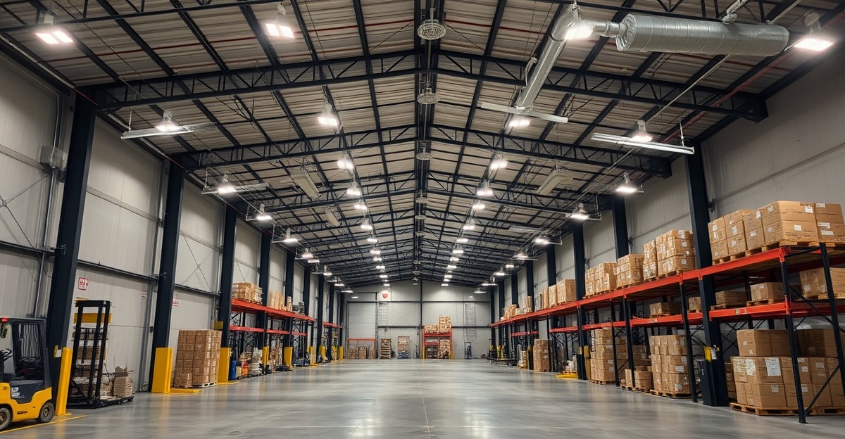 Large commercial warehouse with 16-camera professional security system installation