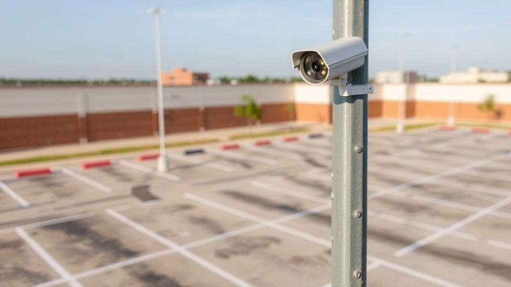 Parking area security camera system in North Richland Hills