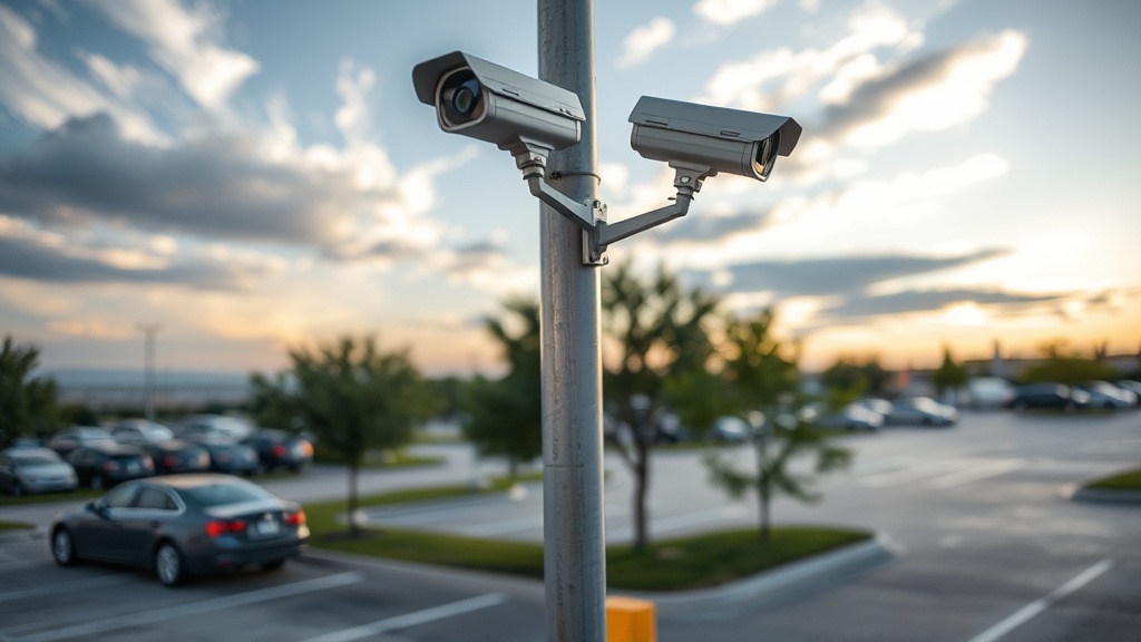 Parking lot security system in Bedford