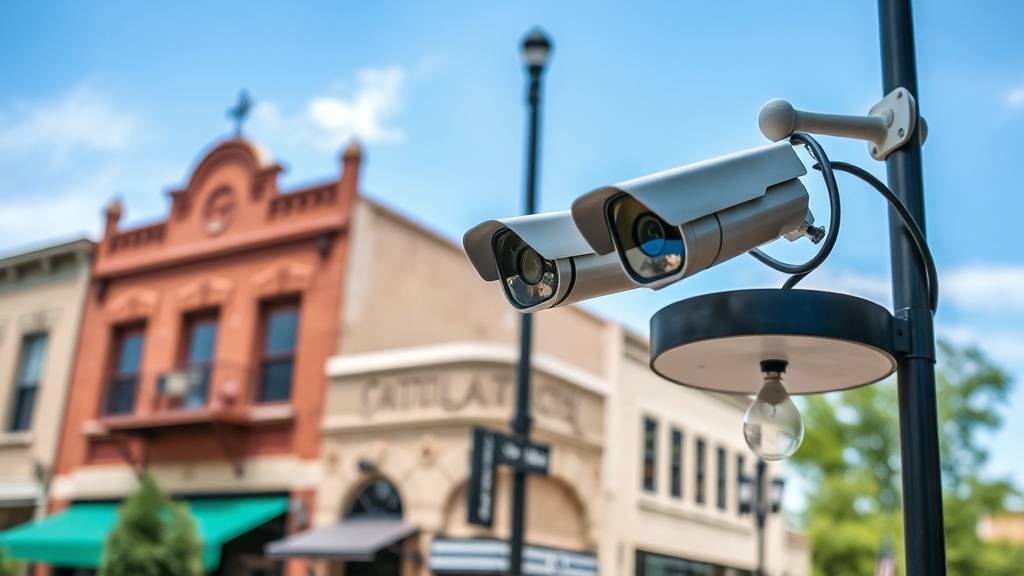 Downtown historic security camera system in Grapevine