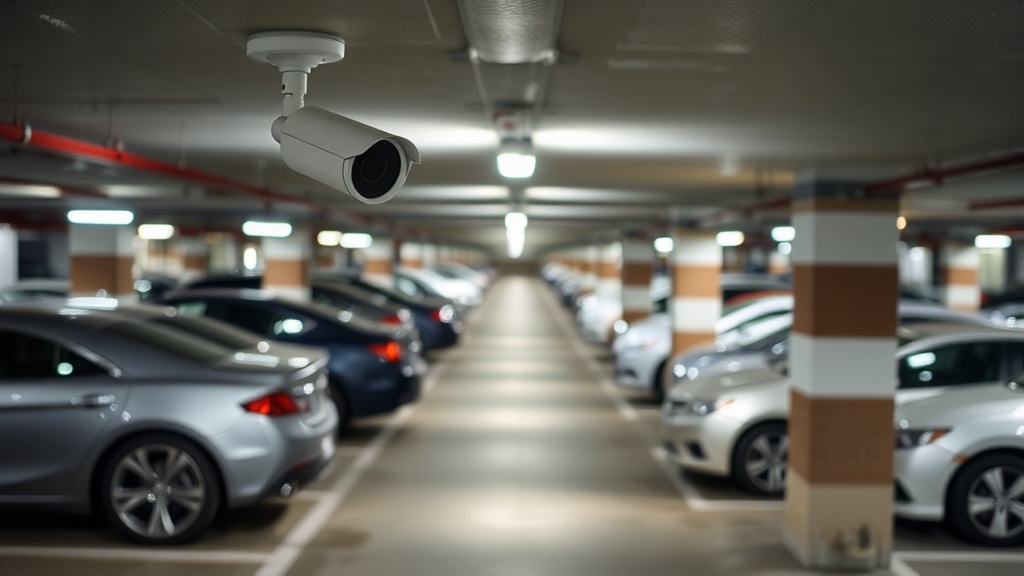 Parking facility security camera system in Lewisville
