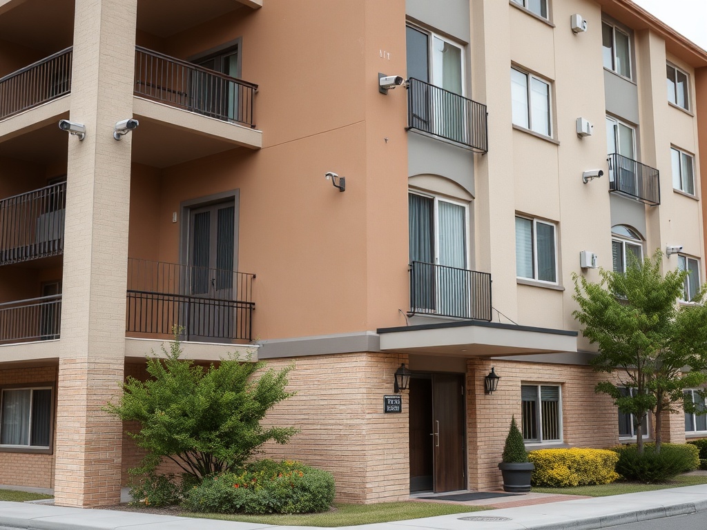 Parking structure security camera system in Garland