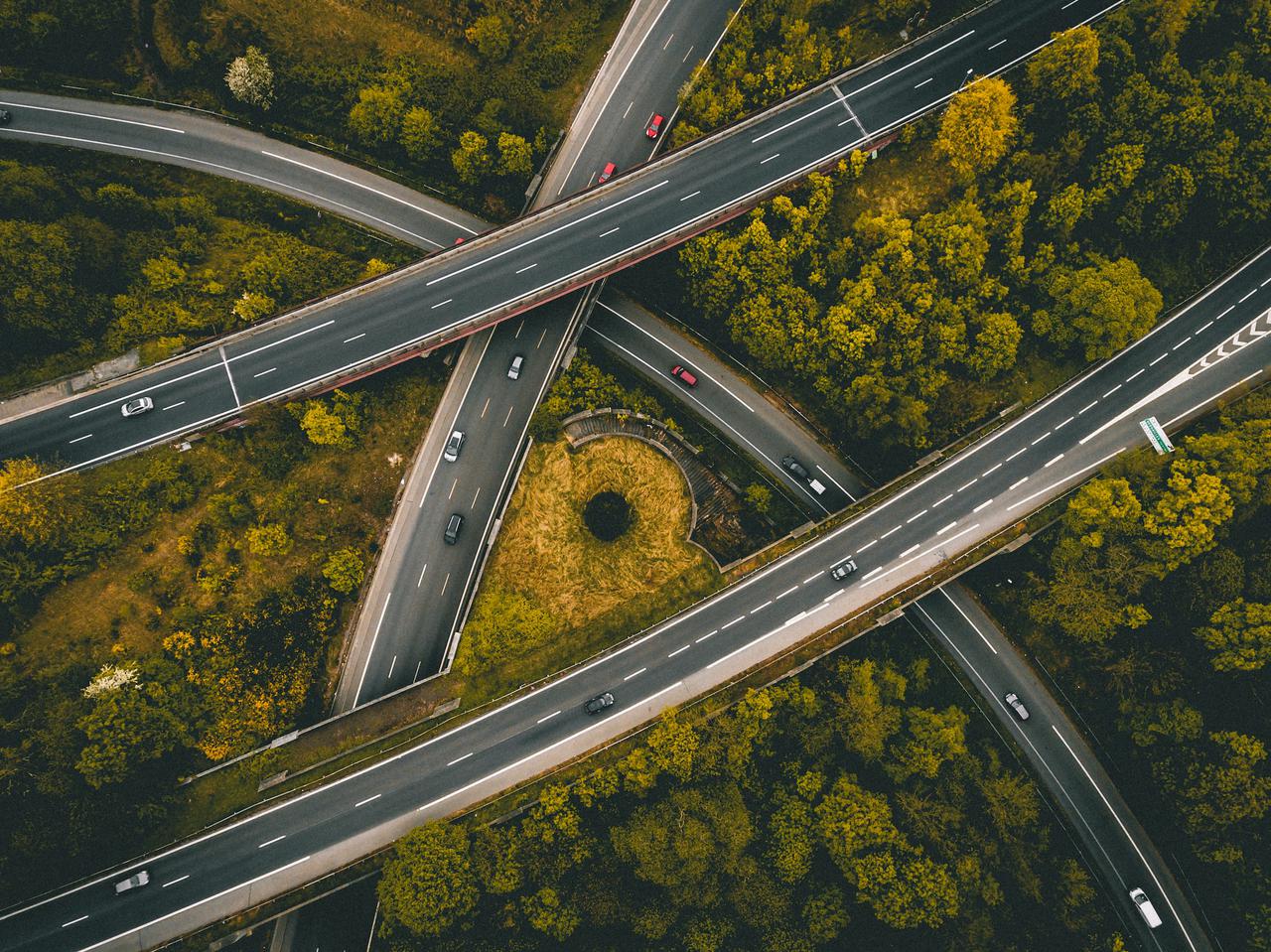 Overpasses from above