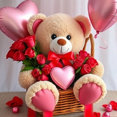 Teddy Bear Basket