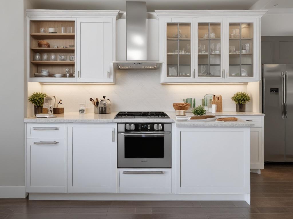 A close up of a beautifully renovated kitchen, highlighting modern