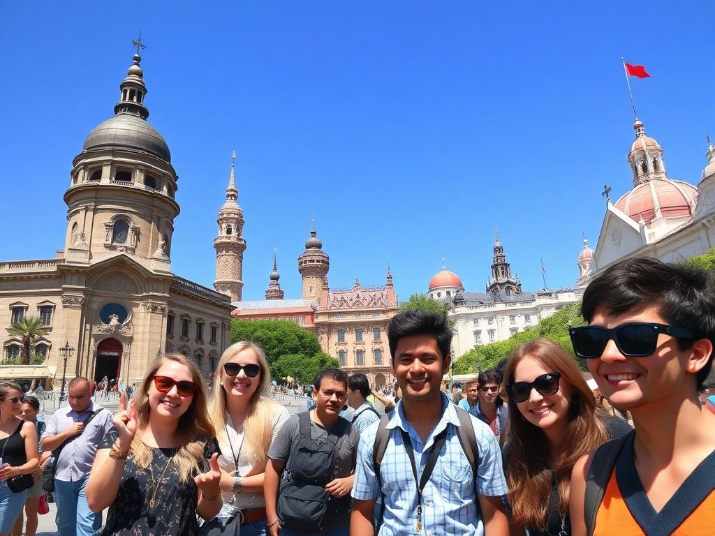 An inviting close up shot of a picturesque travel destination,