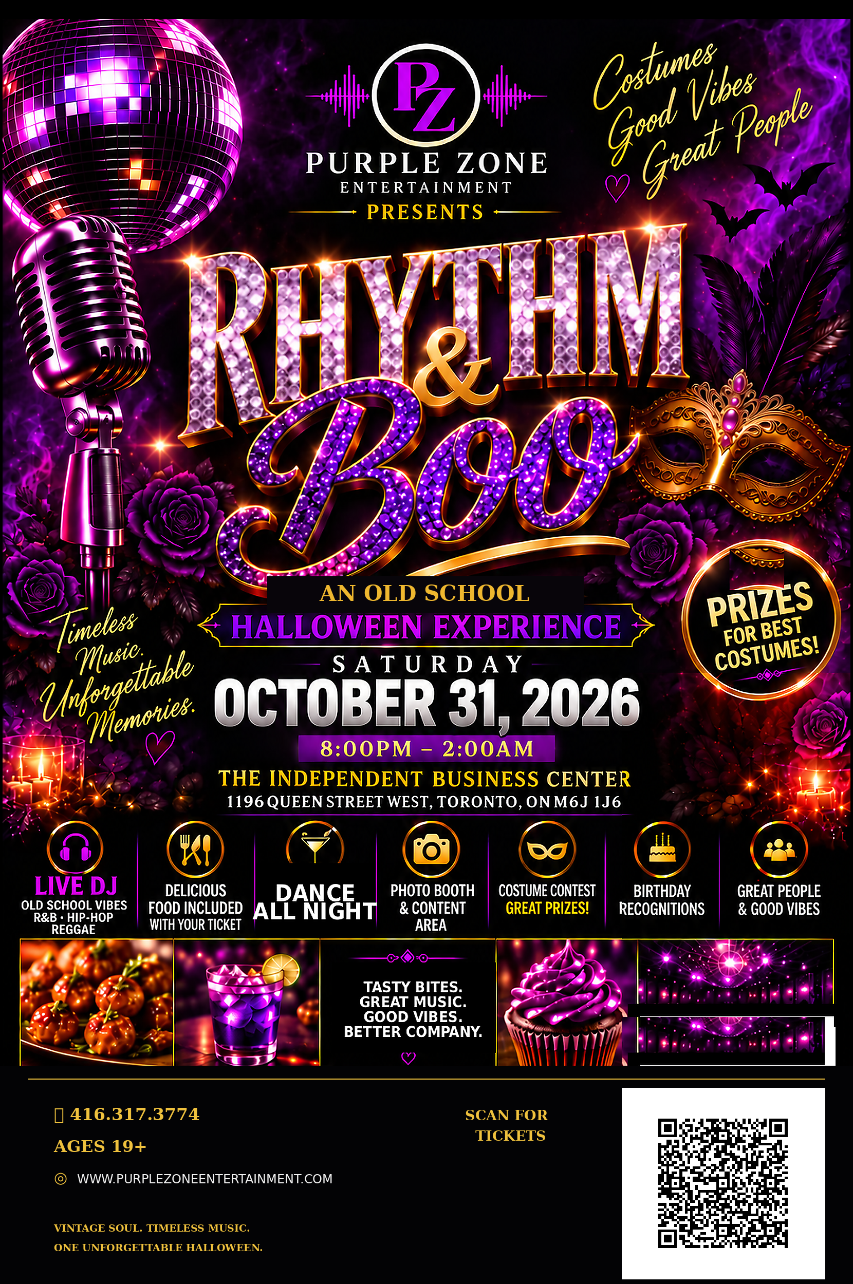 Rhythm & Boo Halloween Night event flyer