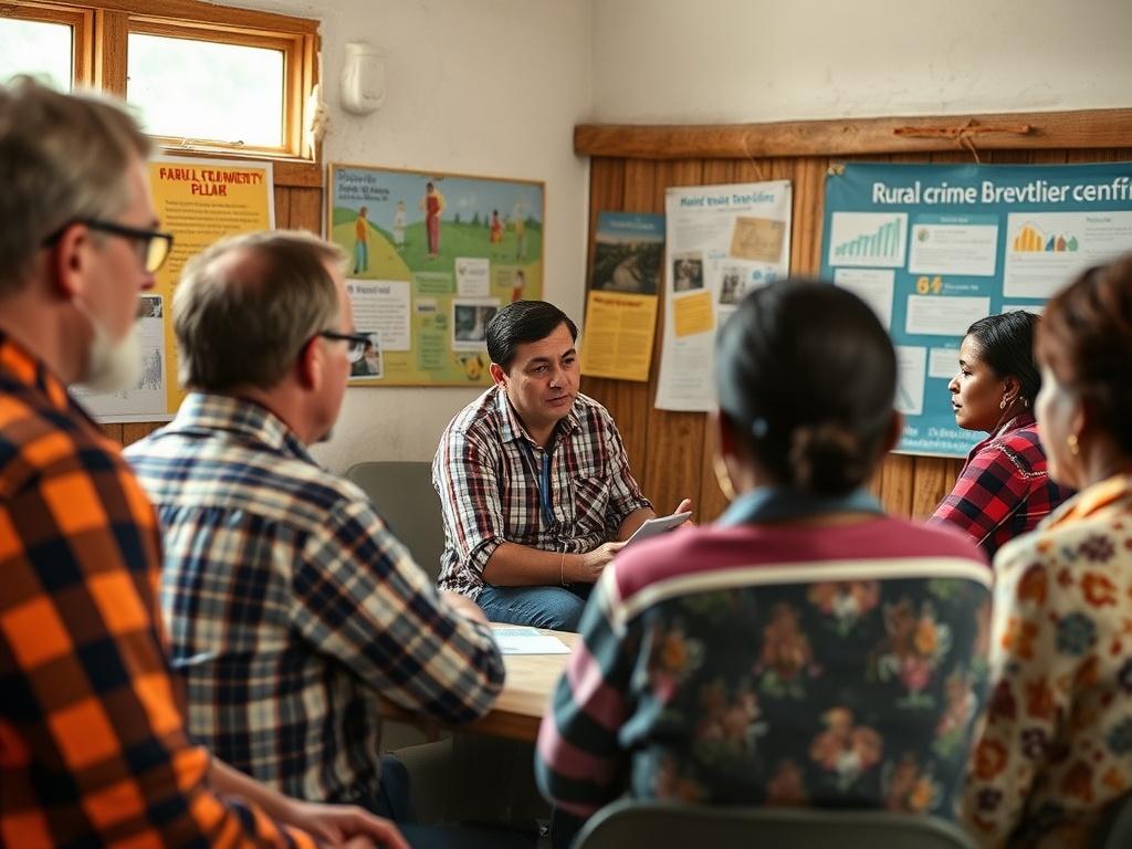A close up of a rural training workshop in action,
