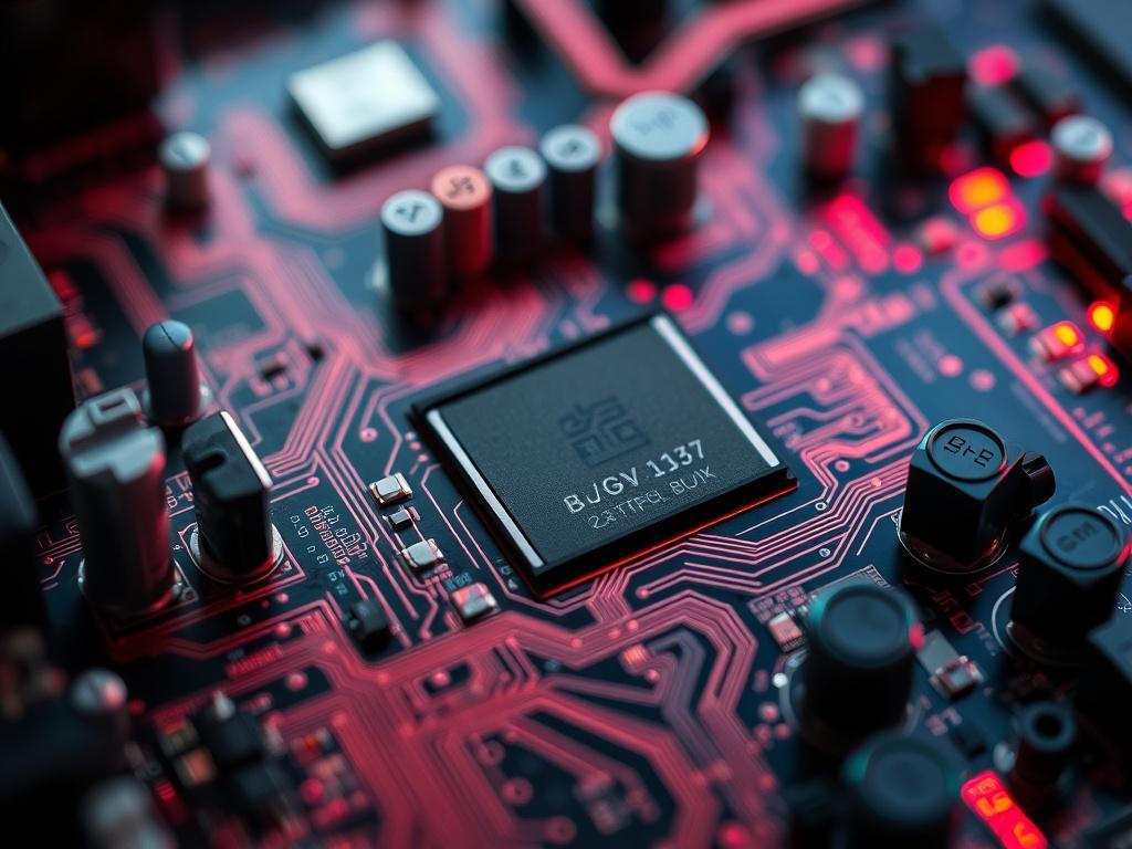 Create a hyper realistic close up shot of a computer