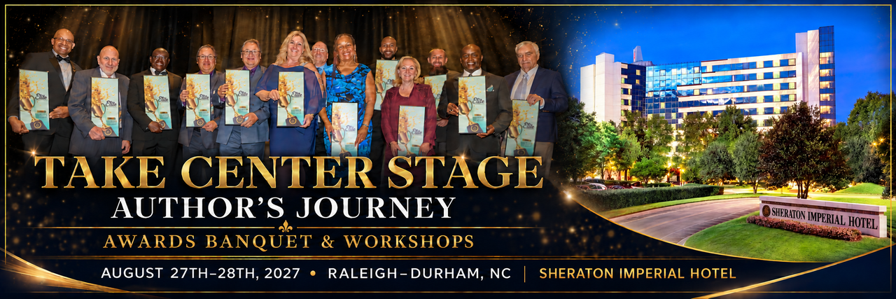 Take Center Stage Author Awards Banner
