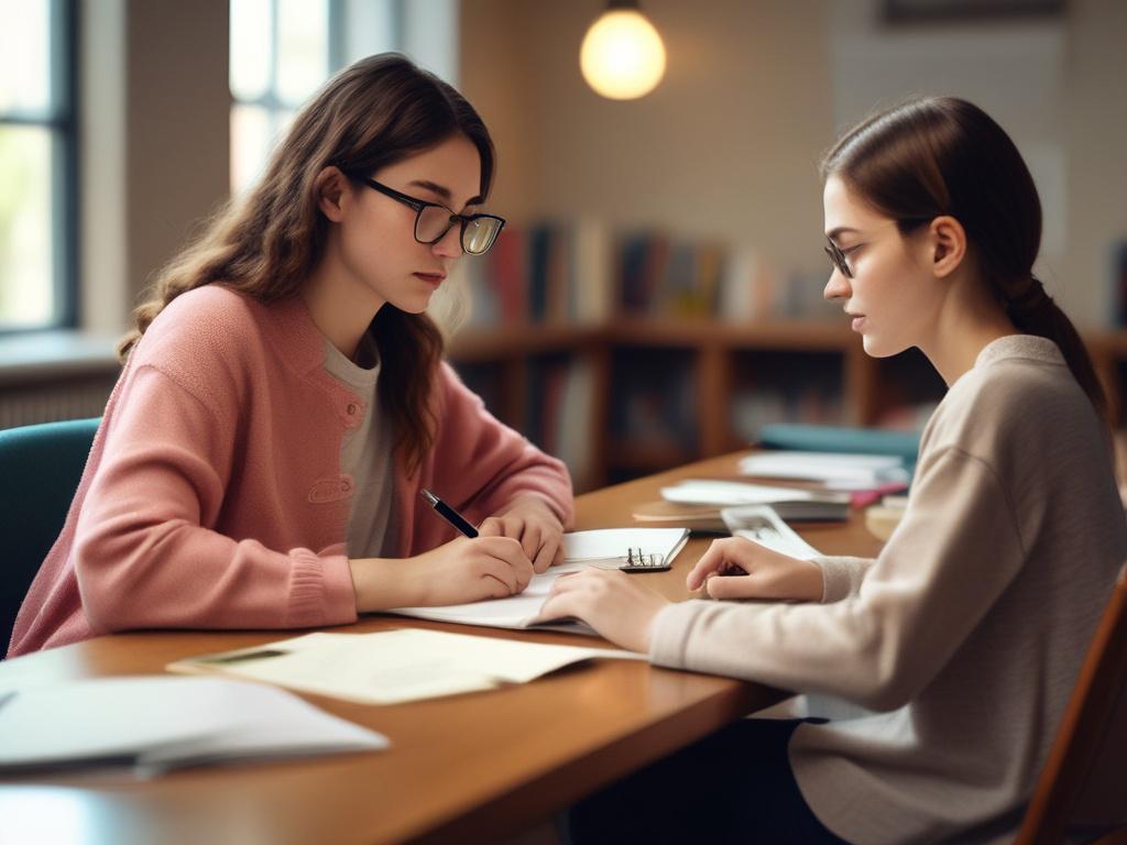A student practicing SAT questions at a desk with a