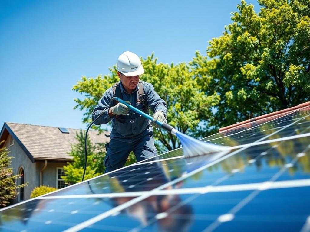A hyper realistic close up shot of a professional solar