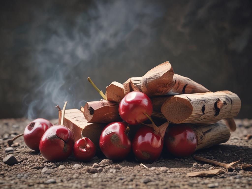 sweet cherry firewood, grilling wood, smoking wood, flavorful heat