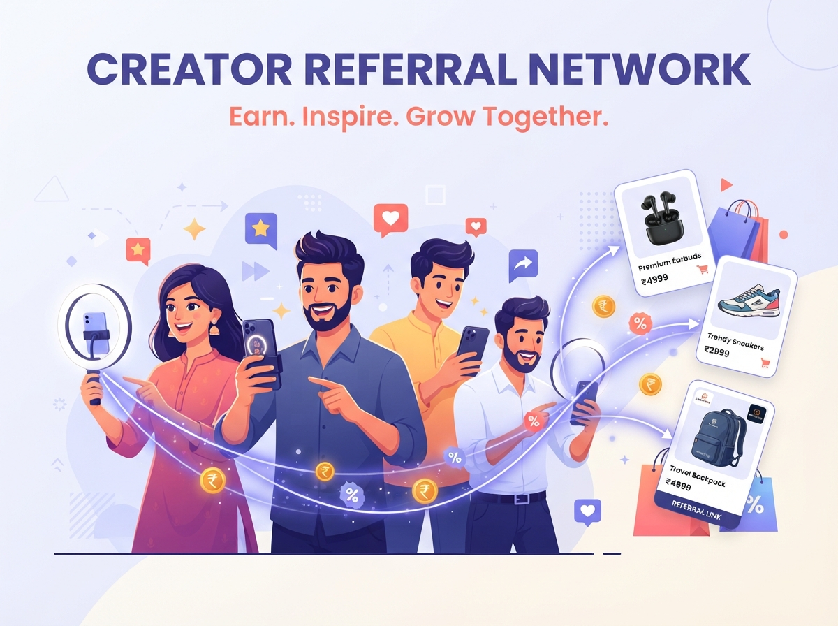 Creators promoting products and earning commission through Chalo Shopping Kare