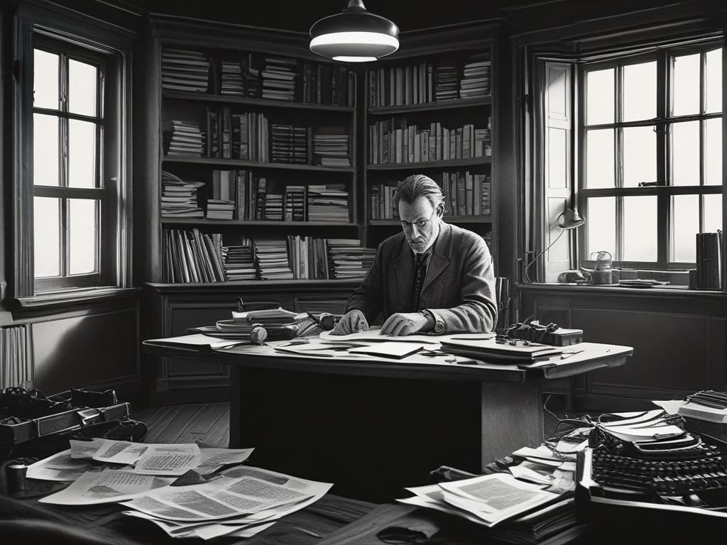 A high resolution image of a single storyteller sitting at
