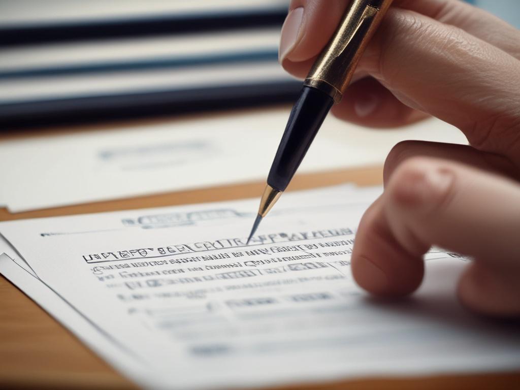 a close up shot of a notary public stamping a