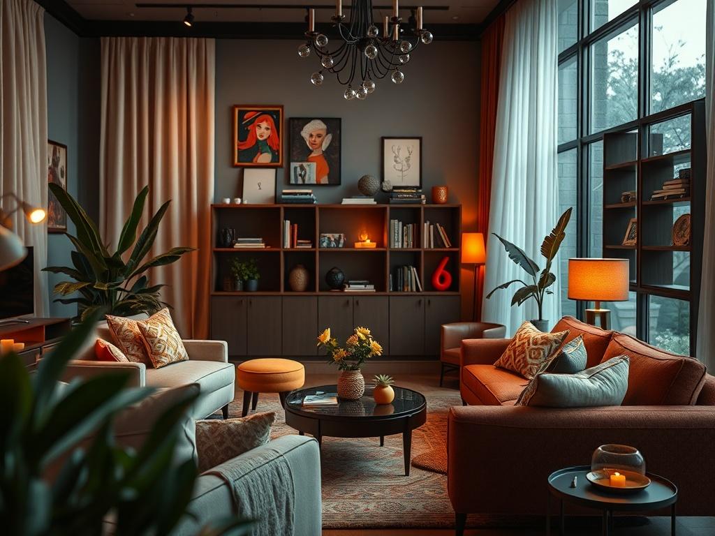 A beautifully designed film set for a Netflix series, featuring