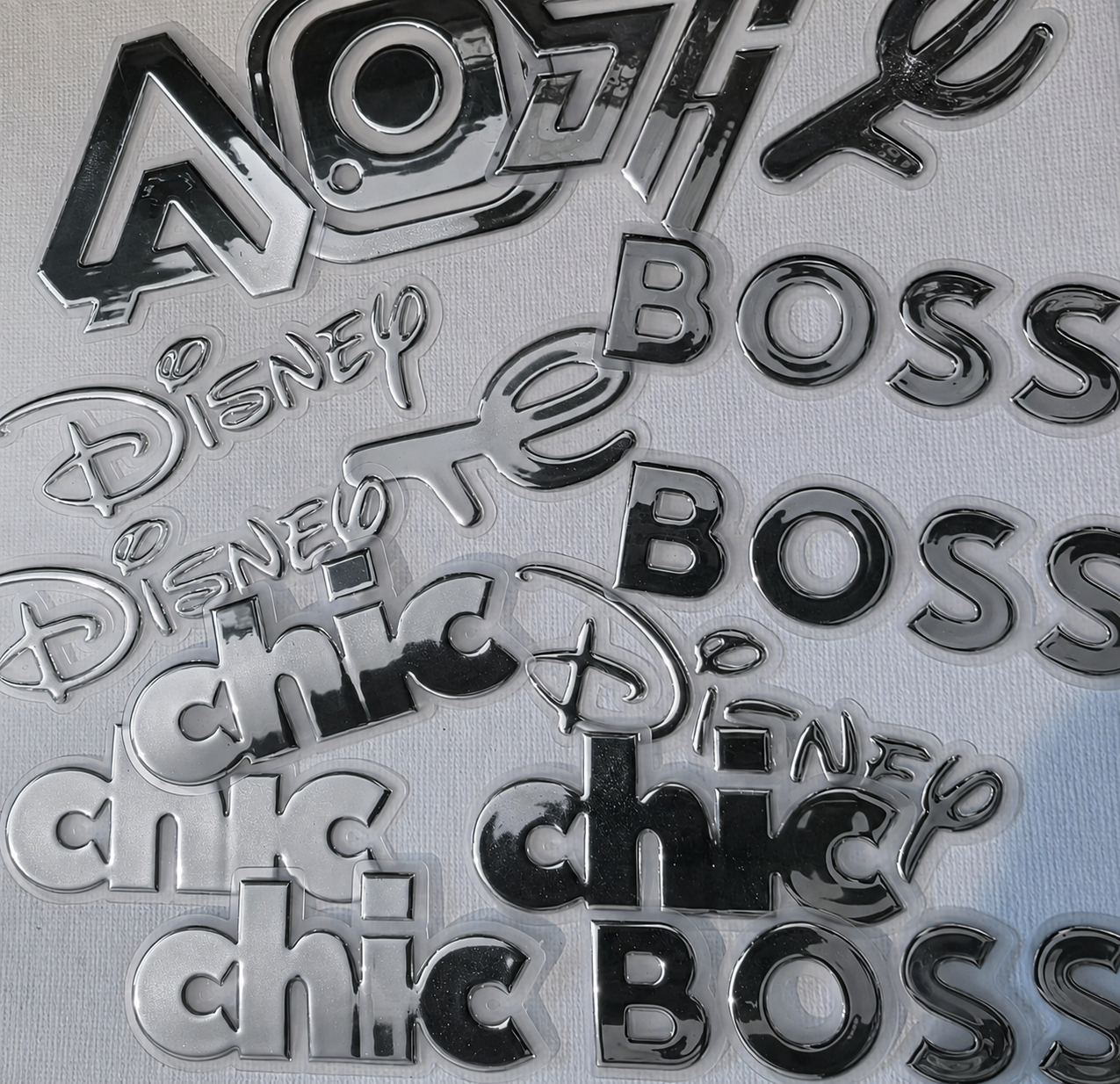 Silver metallic finish