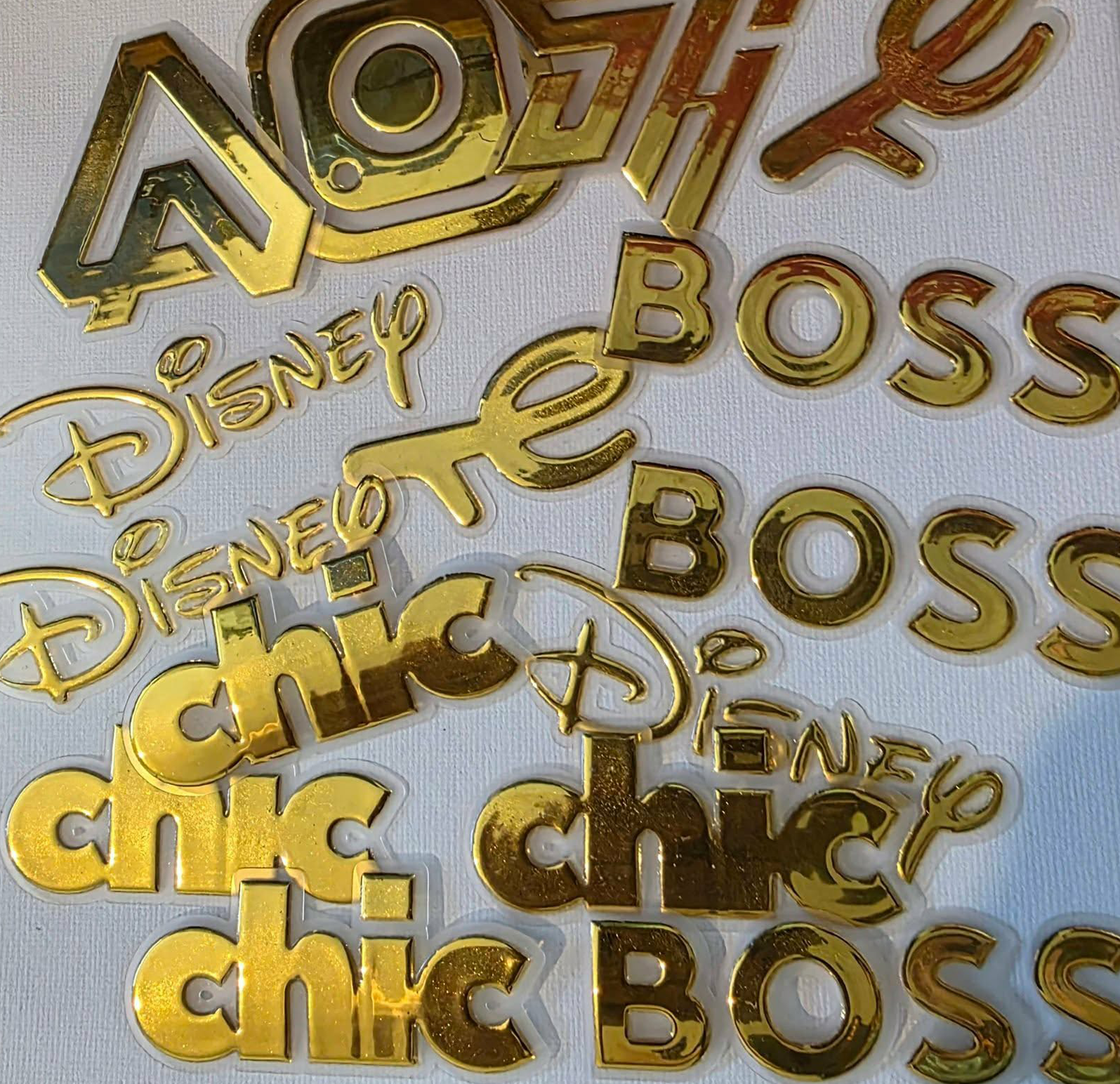 Gold metallic finish