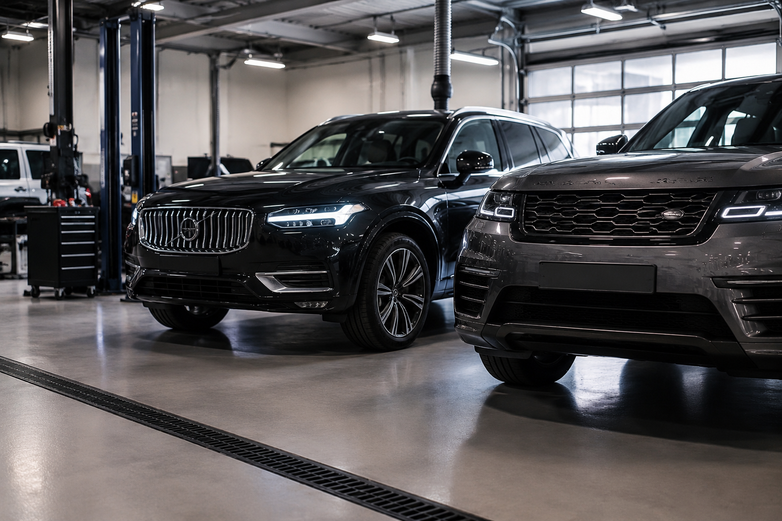 Service auto Profservice Plus cu mașini Volvo și Land-Rover