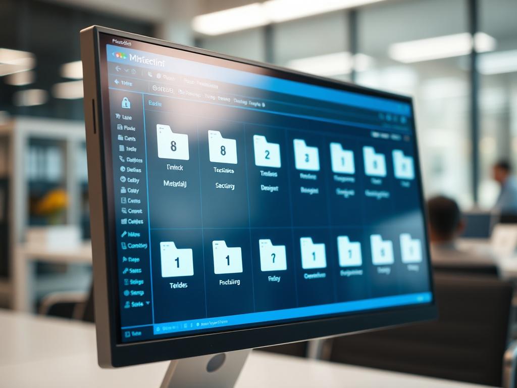 A hyper realistic close up shot of a secure digital