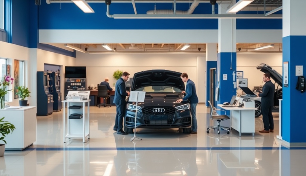 Equipe profissional da Oriente Vistoria Automotiva em ambiente moderno e acolhedor