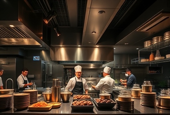 Restaurant kitchen operations
