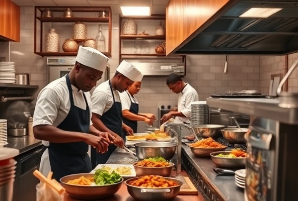 Restaurant kitchen operations
